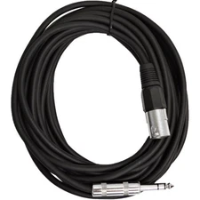 - SATRXL-M25Black - 25 Foot Black XLR Male to 1/4 Inch TRS Patch Cable Snake ...
