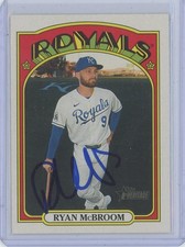 2021 Topps Heritage Ryan McBroom Signed Card Autograph Auto Royals #201 MLB