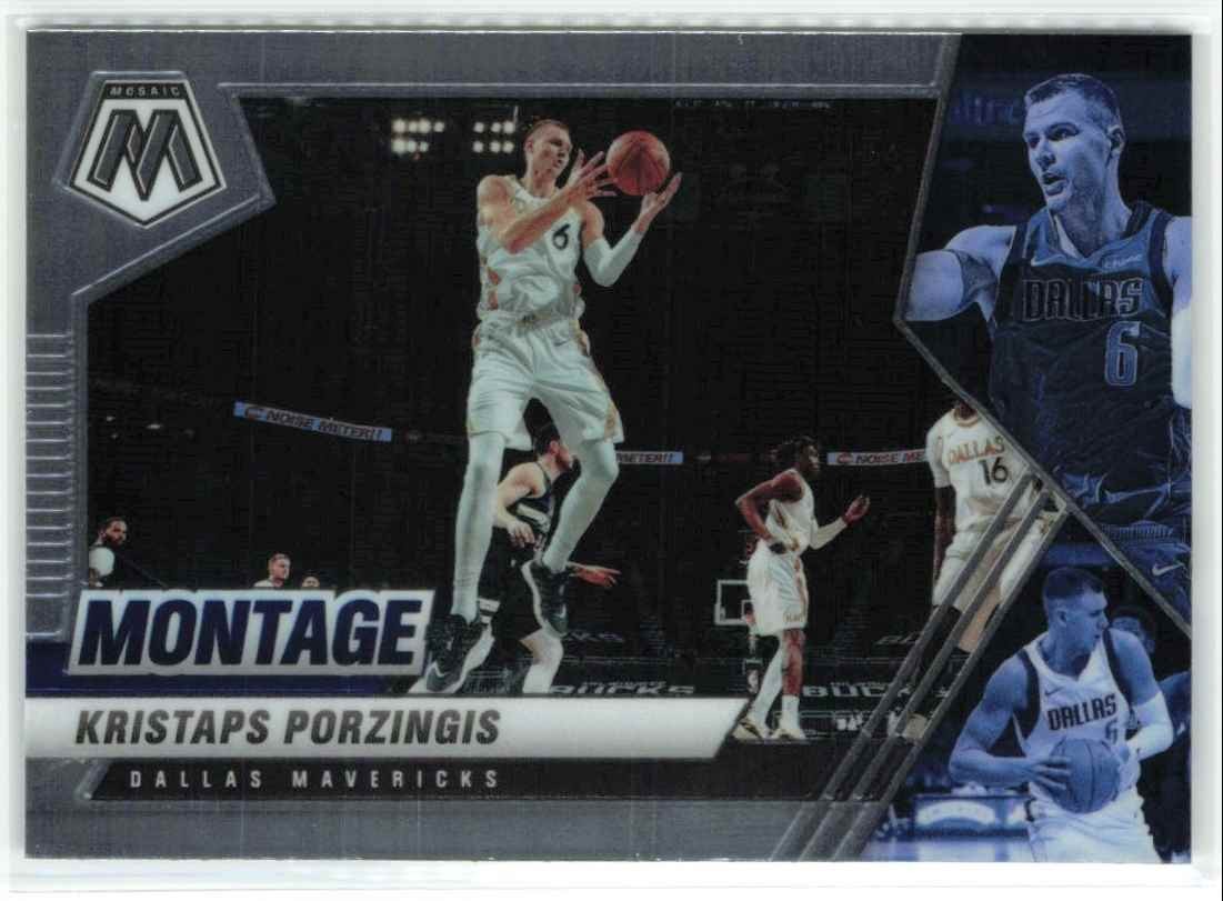 Kristaps Porzingis 2020-21 Panini Mosaic Montage Dallas Mavericks #10