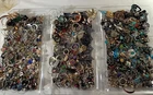 Vintage To Now Costume Jewelry Craft Lot 9.8 Lbs Parts Pieces Singles Harvest