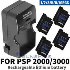3600mAh Battery For PSP Slim 2000 3000 2001 Rechargeable Backup / Wall Charger