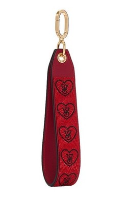 VICTORIA'S SECRET PINK Bling VS LOGO with Rhinestones KEYCHAIN / Wristlet Strap