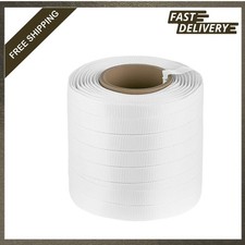 Heavy Duty Polyethylene Woven Cord Strapping Roll 3/4 Inch x 500 Feet 6 Inch