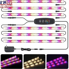 LED Grow Light Strips 36W Full Spectrum Dimmable Timer Indoor Plants Hydroponics
