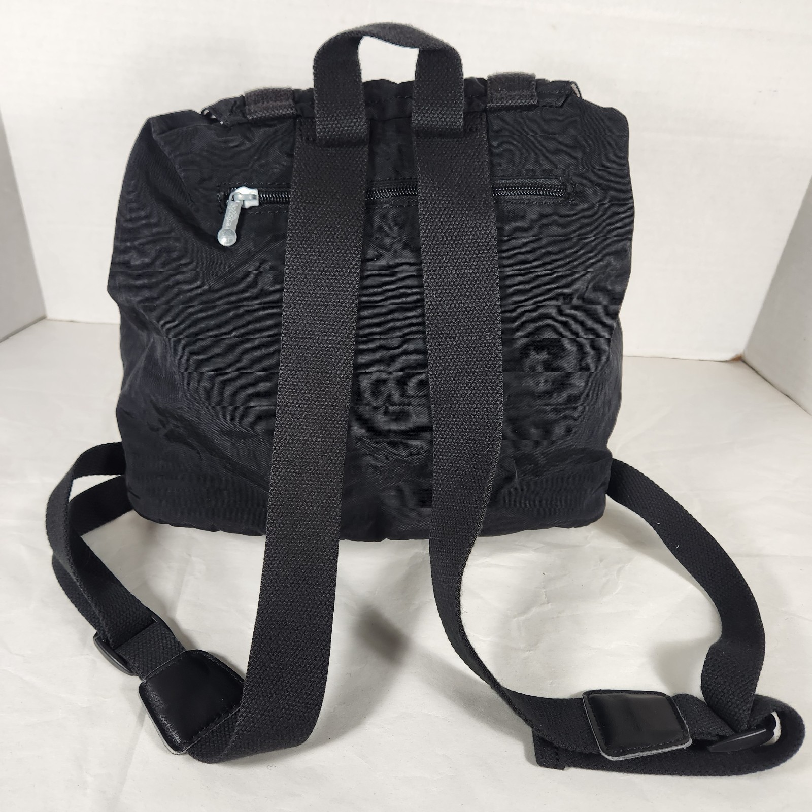 Kipling Small Black Nylon Backpack W/ Drawstrings… - image 4