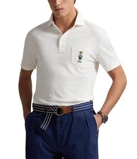 Polo Ralph Lauren Polo Bear Mesh Short Sleeve Polo White Sz XL