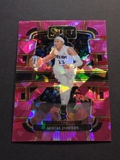 AERIAL POWERS 2024 Panini WNBA Select Pink Ice Prizm Concourse #70 Atlanta Dream