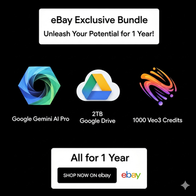 #ad #ad Google AI Pro Gemini 3 Pro 1 Year Veo 3.1 2TB Drive Premium AI Warranty $15.99