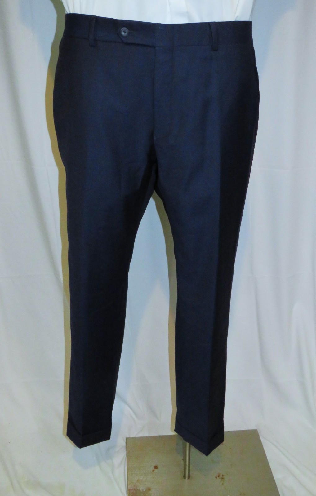 My.Suit Custom Solid Blue Flat Front Two Button S… - image 13