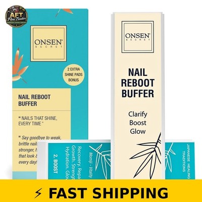 Onsen Secret Nail Buffer Block - 4-Way Buffing for Natural Shine