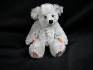 World of Miniature Bears 5" Mohair Bear Millennia-2002 #2002 Pale Blue Bear