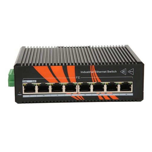 Industrial Ethernet Switches 8 Port Unmanaged DIN Rail Minus 40 To 75° Centi NEW - Afbeelding 8 van 12