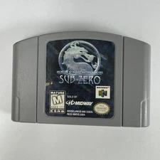 Vintage Mortal Kombat Mythologies Sub-Zero Nintendo 64 N64 Video Game Cartridge