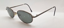 Vintage AO Safety Alpha Gunmetal Oval Metal Sunglasses FRAMES ONLY