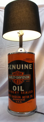 RARE Harley Davidson Motorcycles Oil Sign - 37'' Table Lamp - USED/WORKS