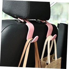 Car Seat Hooks 4 Pack - 55lb Heavy Duty Headrest Hook, Pink