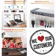 USB C Laptop Docking Station Stand with 4K HDMI