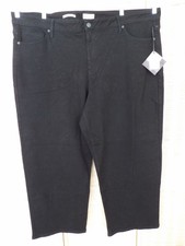 NWT Women's Ava  Viv High-Rise Straight Leg Size 28 50x31 Black Denim Jeans