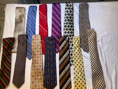 Executive Ties Calvin Klein Givenchy Kors Jos A Bank Fasson Bill Blass Lot Of 13