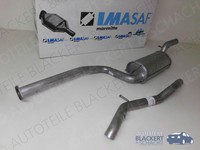 Imasaf Auspuffset Mitteltopf+Endrohr für Ford Focus II Turnier 2.0 Tdci BJ 05-12