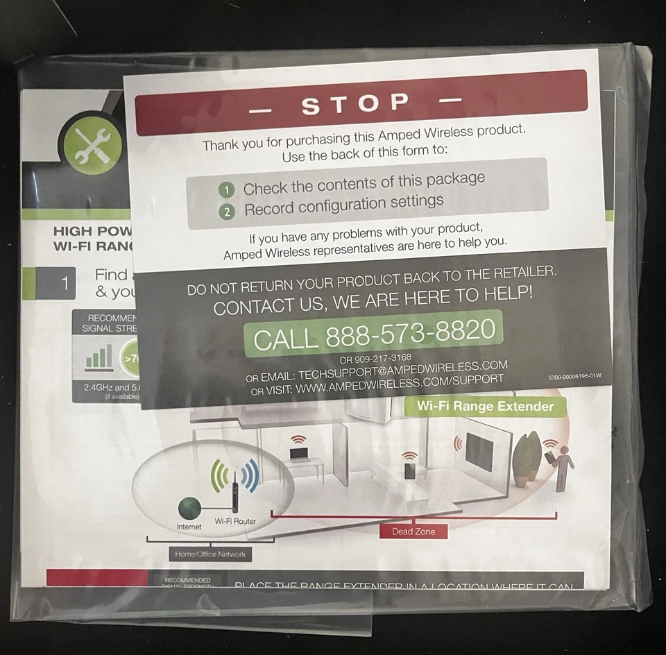 Amped Wireless High Power AC1750 Dual-Band 2.4/5 GHz WiFi Range Extender REC33A - Image 4 of 4