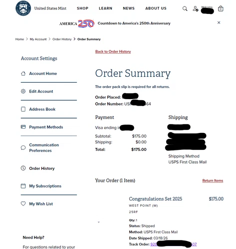 2026 Congratulations Set American Eagle 1oz Silver Proof Coin Sealed Free Ship