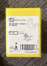 nvent Caddy CAT 12 J-Hook.   3/4” Loop Diameter.   Brand New And Sealed.  50pcs.
