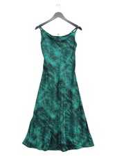 Nasty Gal Slip Midi Dress UK4 in Green