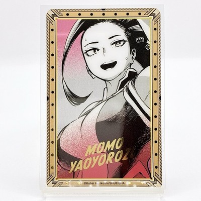 My Hero Academia Momo Yaoyorozu Foil Stamped Clear Card MHA Exhibition Limited