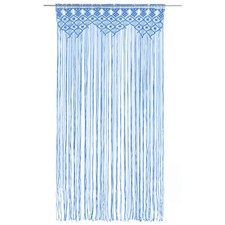 vidaXL Tenda Macramè Blu 140x240 cm in Cotone