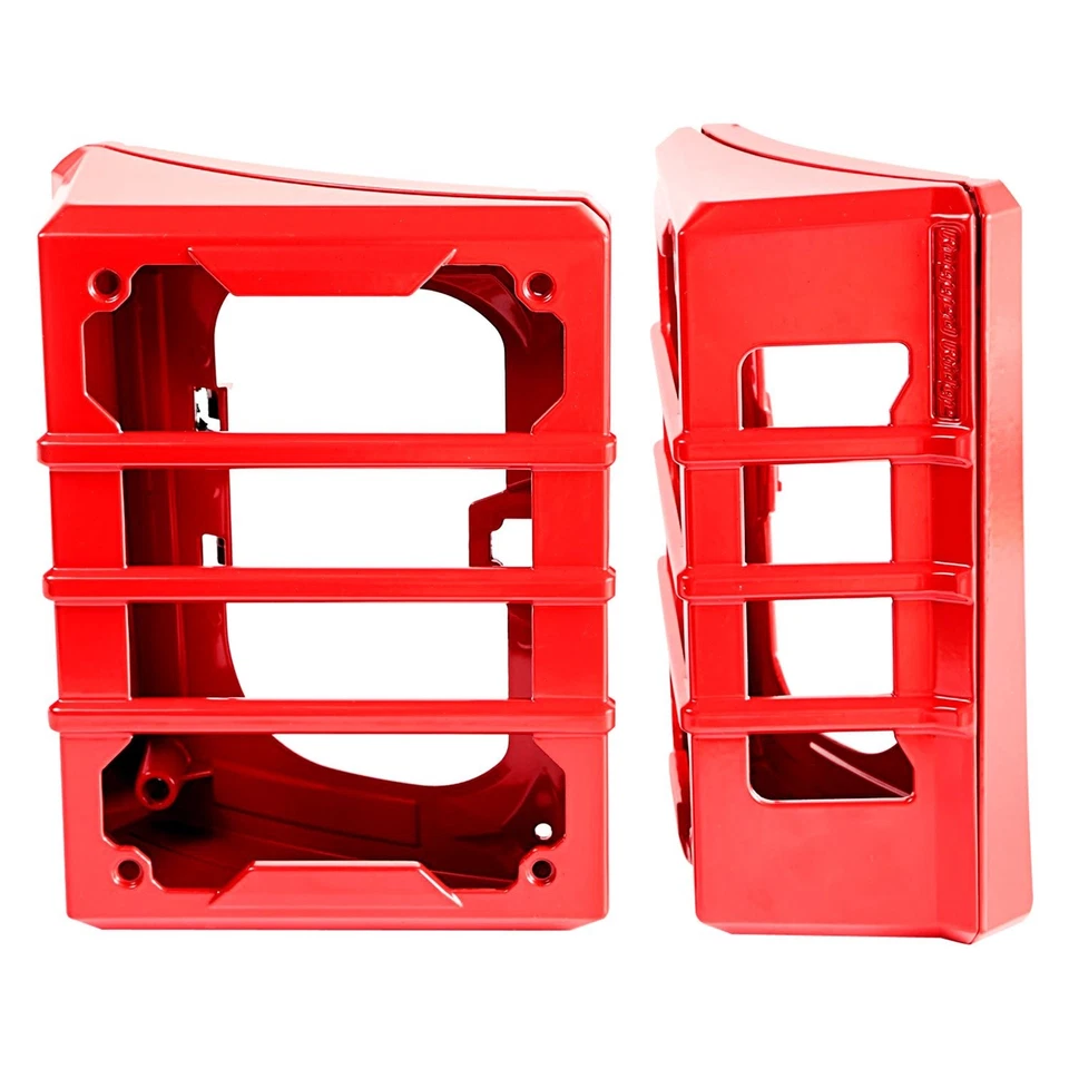 For Jeep Wrangler JK 18 Rugged Ridge 11226.06 Elite Series Red Tail Light Guards Foto 2 de 4