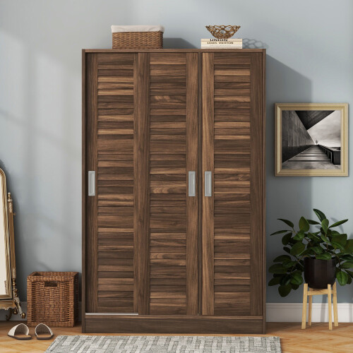 3-Door Wardrobe and 2 Drawers 4-Door Wardrobe with Drawer Bedroom Furniture Sets - Picture 47 of 66