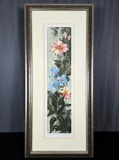 Beki Killorin Blues for You I colored etching signed numbered & framed floral