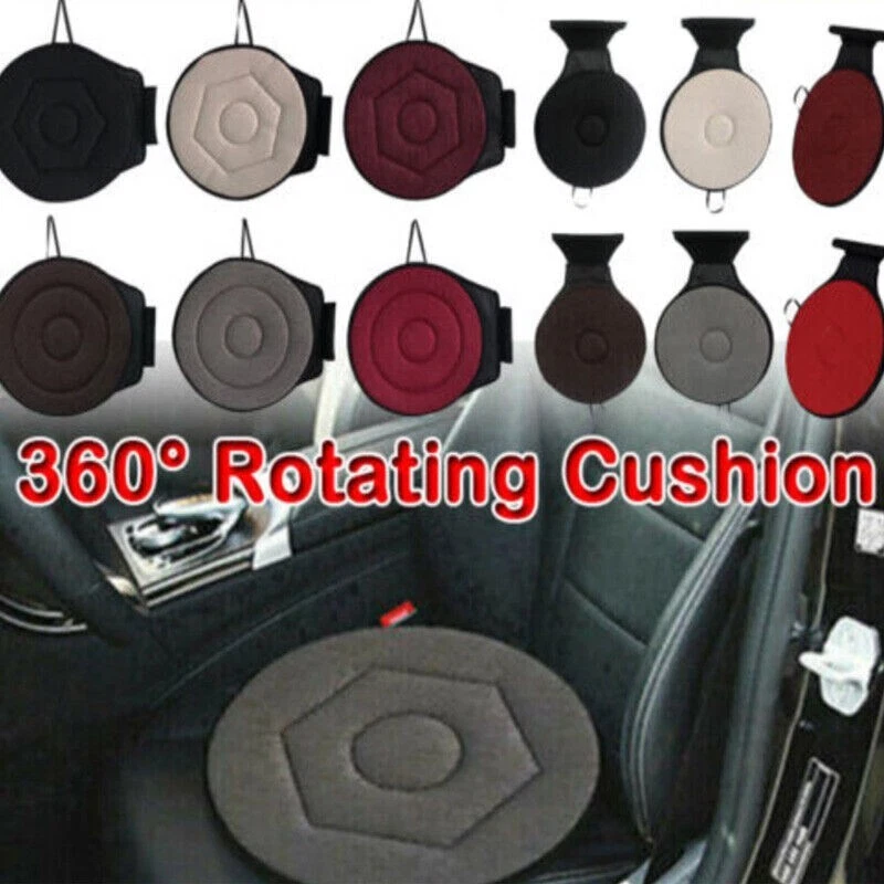 360 Swivel Rotating Seat Cushion For Car Chair Easy Access