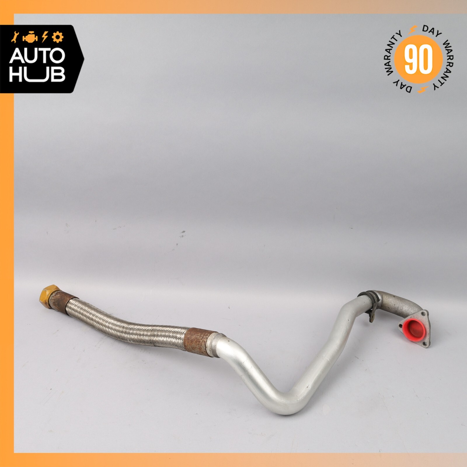 02-07 Maserati Coupe 4200 GT Spyder M138 Engine Heat Exchanger Oil Feed Line OEM