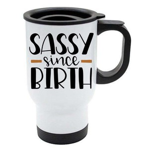 sassy travel mug