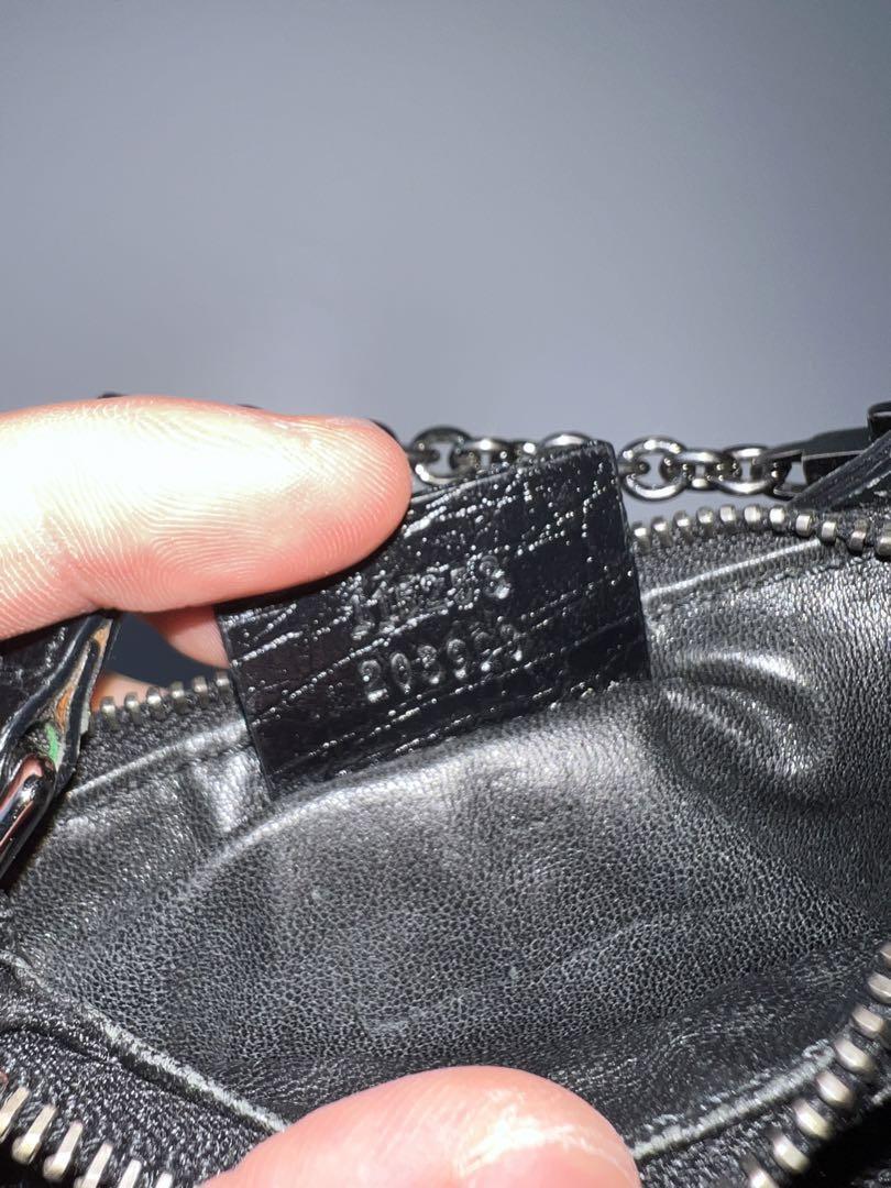 GUCCI by TOM FORD GG Canvas Chain Coin Purse Black Used GUCCI by TOM FORD GG Canvas Chain Coin Purse Black Used