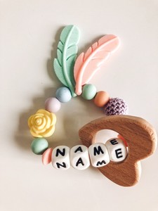 personalised baby teether