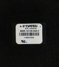 BWR-12/125-D48-C DATEL DC DC CONVERTER +/-12V 3W 1 UNIT