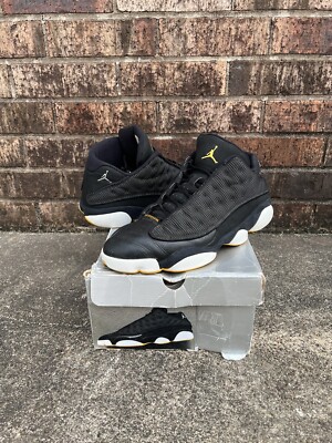 Size 13 - Jordan 13 Retro Low Black Varsity Maize 2005