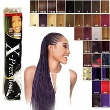 5 Packs X-pression Xpression Expression 82" Braiding Hair 2-3 day shipping