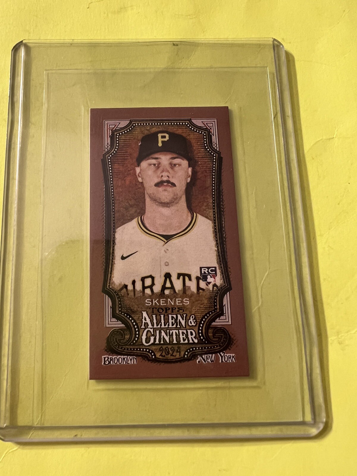 2024 Topps Allen & Ginter Baseball Paul Skenes Gold Border Mini #282 Rookie RC