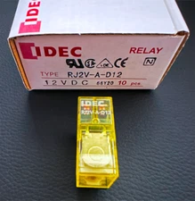 RJ2V-A-D12 IDEC PCB Power Relay 12VDC DPST-NO 8A 29x13x25.5 mm