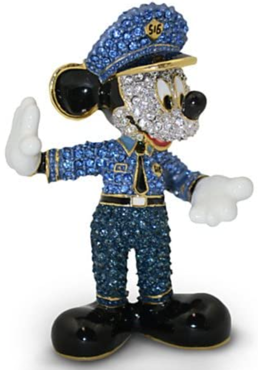Disney Arribas Brothers Swarovski® Crystal Police Officer Mickey