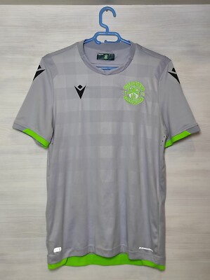 HIBERNIAN EDINBURGH FC 2019-20 THIRD SHIRT MACRON JERSEY SCOTTISH SOCCER SIZE M