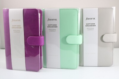 Brandneu Filofax persönlicher kompakter Organizer, 3 verschiedene Farben, UK-Verkäufer
