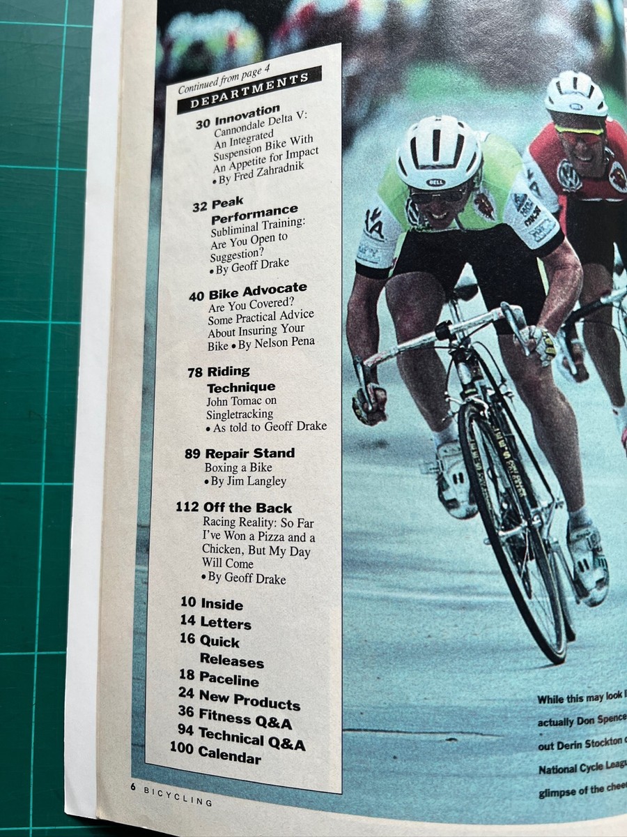 Bicycling magazine October 1991, Specialized Sequoia UK