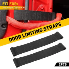 2PCS Oxford for JEEP Wrangler Wrangler JK TJ Adjustable Door Limiting Straps