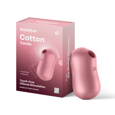 Satisfyer Cotton Candy Clitoral Stimulator Vibrator - Clitoris Sucker, IPX7