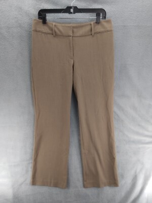 LOFT Outlet Curvy Dress Pants Women Sz 6 Light Brown Straight Leg Pockets |  eBay